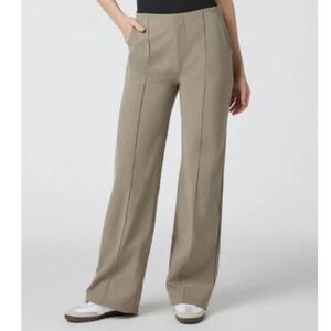 Vuori Women's Taupe Meta Wide-Leg Pants - LONG